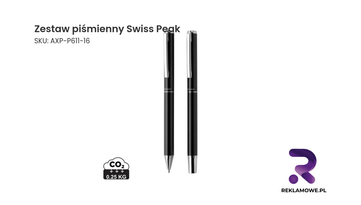 Zestaw piśmienny Swiss Peak Elegancki zestaw piśmienny Swiss Peak