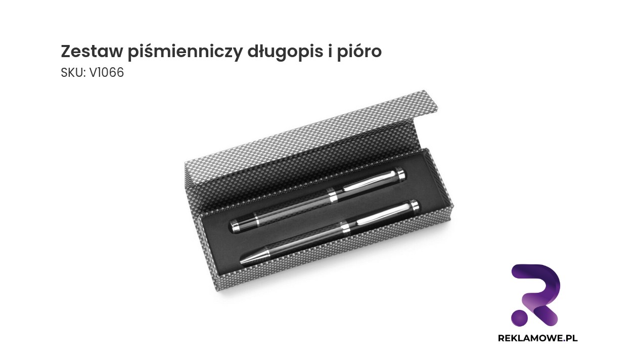 Zestaw piśmienniczy zawierający długopis i pióro